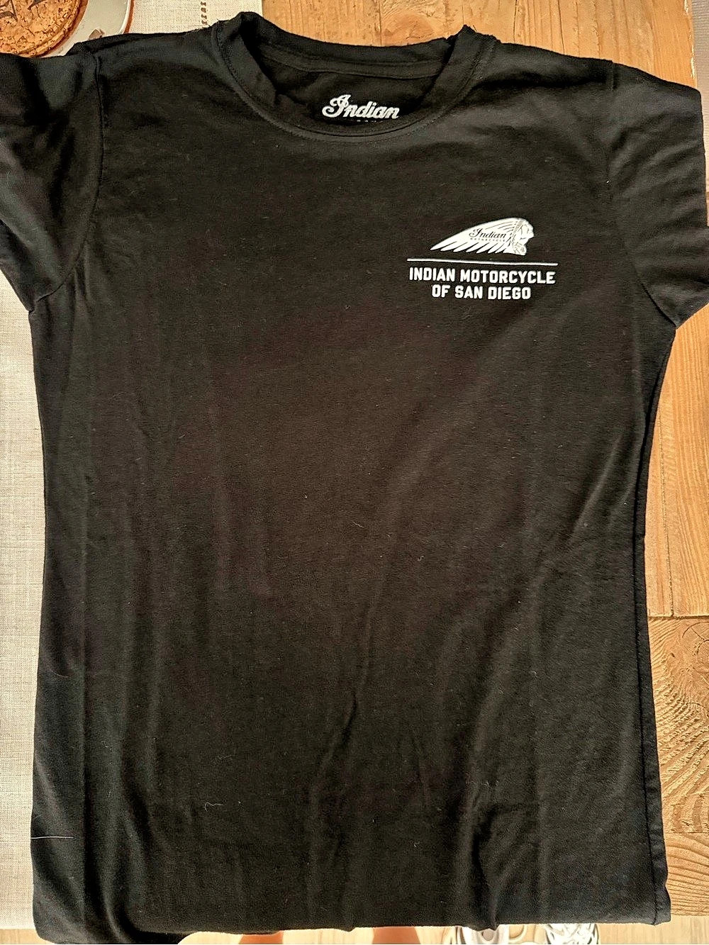 Indian Motorcycle of San Diego Graphic Tee Black Size Medium